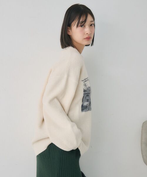 RETRO GIRL(レトロガール)の「アソートモチーフ起毛ニット(ニット/セーター・レディース・ベージュ/ライトグレー/グリーン/ナチュラル・FREE)」の20枚目の写真