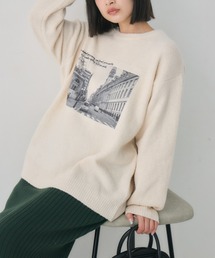 アソートモチーフ起毛ニット