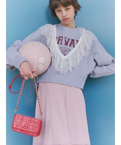 FURFUR（ファーファー）の「リメイクデザインフリルスウェット（スウェット・レディース・グレー/サックスブルー/ネイビー・F）」の22枚目の写真