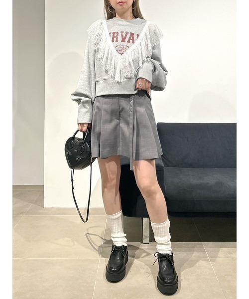 FURFUR（ファーファー）の「リメイクデザインフリルスウェット（スウェット・レディース・グレー/サックスブルー/ネイビー・F）」の17枚目の写真