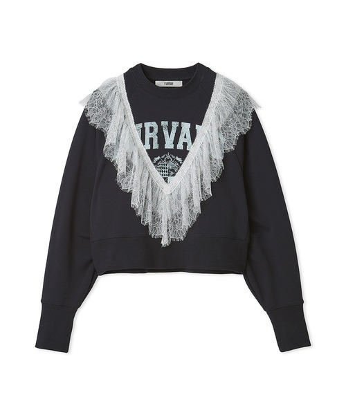 FURFUR（ファーファー）の「リメイクデザインフリルスウェット（スウェット・レディース・グレー/サックスブルー/ネイビー・F）」の19枚目の写真