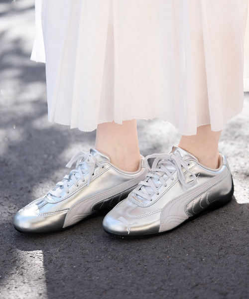 PUMA（プーマ）の「PUMA/プーマ SPEED SILVER WNS 406881（スニーカー・レディース・シルバー・23cm/23.5cm/24cm/24.5cm）」の4枚目の写真