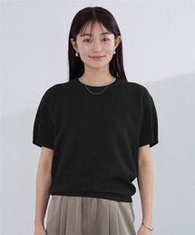 【選べる裾デザイン】ハーフスリーブニット