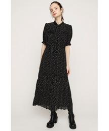 SLY(�X���C)�́y2026SS�V��zTINY DOTS TIE PLEATS L/OP �^�C�j�[�h�b�g�^�C�v���[�c�����O�����s�[�X �ĕ� �t��(�����s�[�X)