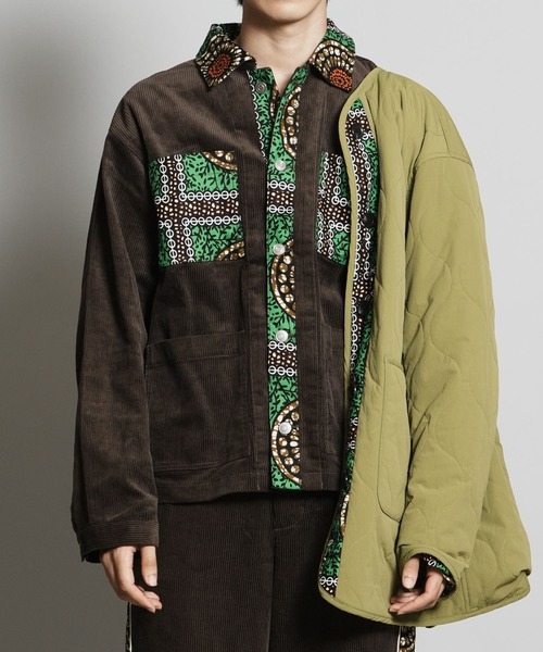 <moyan ecri>コーデュロイワークジャケットCORDUROY WORK JACKET