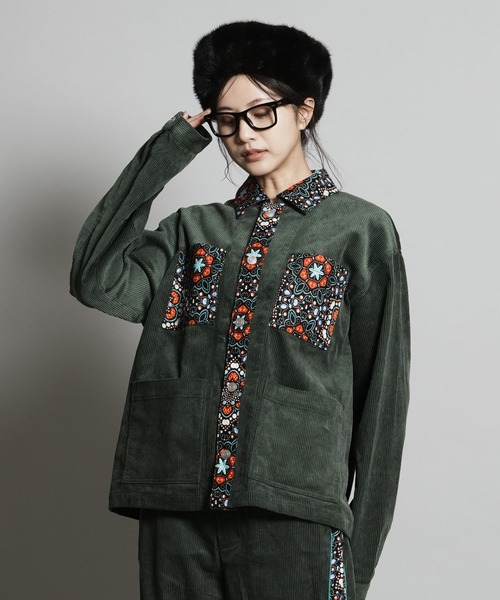 moyan ecri(モヤン エクリ)の「<moyan ecri>コーデュロイワークジャケットCORDUROY WORK JACKET(カバーオール・メンズ・ブラウン系その他/グリーン系その他/ブラック系その他・L/M)」の5枚目の写真