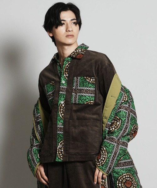 moyan ecri(モヤン エクリ)の「<moyan ecri>コーデュロイワークジャケットCORDUROY WORK JACKET(カバーオール・メンズ・ブラウン系その他/グリーン系その他/ブラック系その他・L/M)」の14枚目の写真