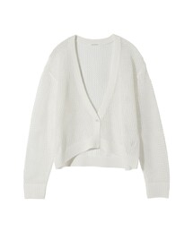 MIDIUMISOLID for Ladies メッシュショートカーディガン