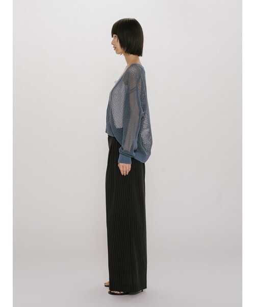 MIDIUMISOLID(ミディウミソリッド)の「MIDIUMISOLID for Ladies メッシュショートカーディガン(カーディガン/ボレロ・レディース・ネイビー/オフホワイト/ピンク・FREE)」の13枚目の写真