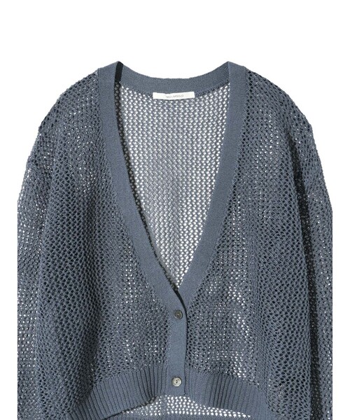 MIDIUMISOLID(ミディウミソリッド)の「MIDIUMISOLID for Ladies メッシュショートカーディガン(カーディガン/ボレロ・レディース・ネイビー/オフホワイト/ピンク・FREE)」の15枚目の写真