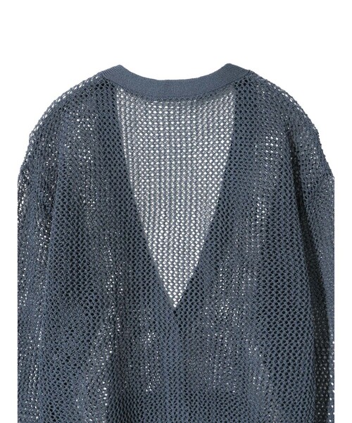 MIDIUMISOLID(ミディウミソリッド)の「MIDIUMISOLID for Ladies メッシュショートカーディガン(カーディガン/ボレロ・レディース・ネイビー/オフホワイト/ピンク・FREE)」の19枚目の写真