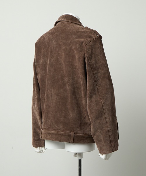 GRANCY】Distressed Suede Rider's Jacket / ディストレストスウェード
