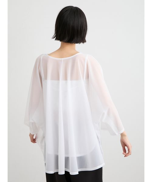 MIESROHE(ミースロエ)の「【洗える】ドルマンスリーブカットプルオーバー(Tシャツ/カットソー・レディース・ブラック/ホワイト・F)」の5枚目の写真