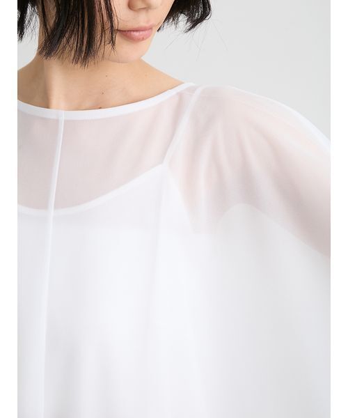 MIESROHE(ミースロエ)の「【洗える】ドルマンスリーブカットプルオーバー(Tシャツ/カットソー・レディース・ブラック/ホワイト・F)」の7枚目の写真