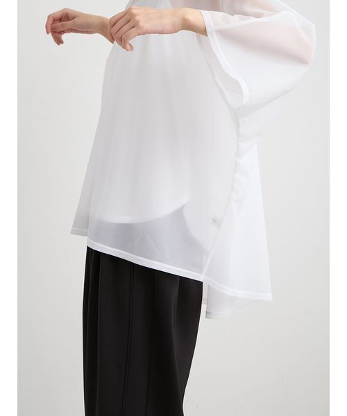 MIESROHE(ミースロエ)の「【洗える】ドルマンスリーブカットプルオーバー(Tシャツ/カットソー・レディース・ブラック/ホワイト・F)」の10枚目の写真