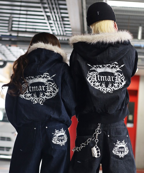 ATMARK(アットマーク)の「《2サイズ展開 / UNISEX 》ATMARK トライバルクラウン ファイヤーマンジャケット リジッド デニム(デニムジャケット・レディース・ブラック系その他/ブルー系その他・MEDIUM/LARGE)」の22枚目の写真