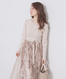 index | ドッキングニットワンピース【洗濯機OK/抗ピル】(ワンピース)