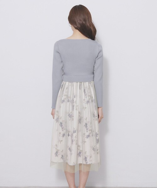 index（インデックス）の「ドッキングニットワンピース【洗濯機OK/抗ピル】（ワンピース・レディース・ベージュ系その他7/ネイビー系4/ブルー系9・42/40/38/36）」の9枚目の写真