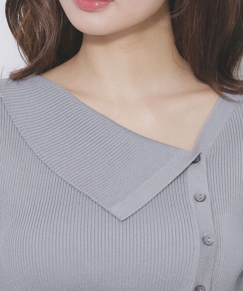 index（インデックス）の「ドッキングニットワンピース【洗濯機OK/抗ピル】（ワンピース・レディース・ベージュ系その他7/ネイビー系4/ブルー系9・42/40/38/36）」の8枚目の写真