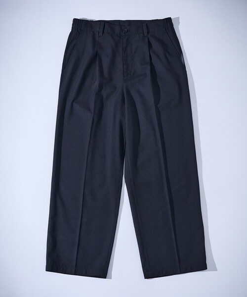 ABAHOUSE（アバハウス）の「ピンストライプ ワイドストレート イージースラックス / ワイドパンツ（スラックス・メンズ・グレー/ネイビー/ダークネイビー・48/46/44）」の8枚目の写真