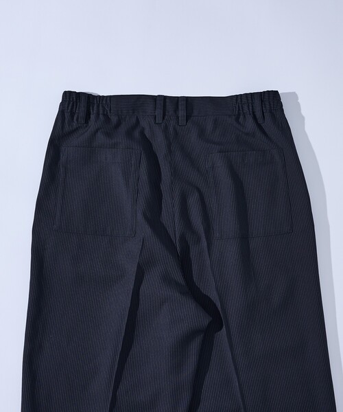 ABAHOUSE（アバハウス）の「ピンストライプ ワイドストレート イージースラックス / ワイドパンツ（スラックス・メンズ・グレー/ネイビー/ダークネイビー・48/46/44）」の12枚目の写真