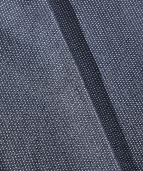 ABAHOUSE（アバハウス）の「ピンストライプ ワイドストレート イージースラックス / ワイドパンツ（スラックス・メンズ・グレー/ネイビー/ダークネイビー・48/46/44）」の4枚目の写真