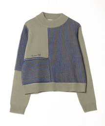AVIREX | 《直営店限定》MELANGE SWITCHING KINT PULLOVER/メランジニット(ニット/セーター)