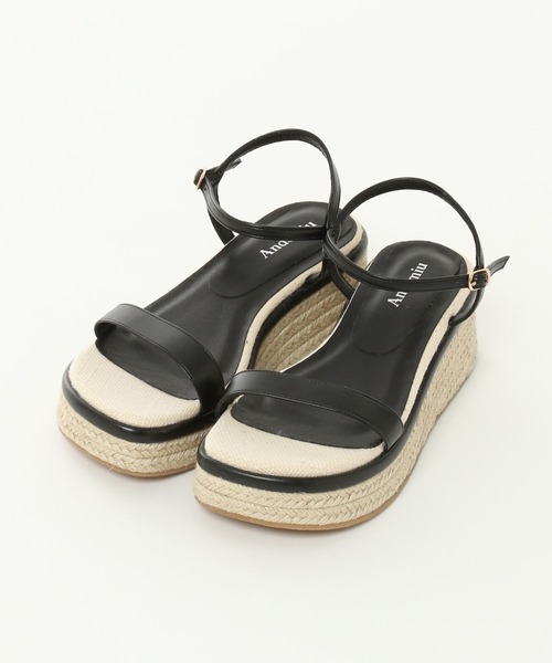 Andemiu（アンデミュウ）の「ジュウトアツゾコサンダル450783（サンダル・レディース・ブラック・LARGE）」の3枚目の写真