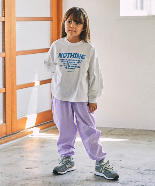 A BAG OF CHIPS（アバッグオブチップス）の「GENERATOR/ジェネレーター NOTHING L/S Tシャツ（Tシャツ/カットソー・キッズ・チャコールグレー/ホワイト/ピンク・M/L/XL）」の4枚目の写真