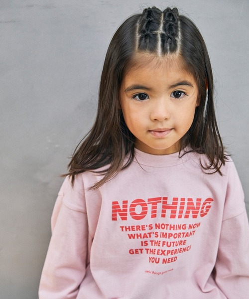 A BAG OF CHIPS（アバッグオブチップス）の「GENERATOR/ジェネレーター NOTHING L/S Tシャツ（Tシャツ/カットソー・キッズ・チャコールグレー/ホワイト/ピンク・M/L/XL）」の15枚目の写真