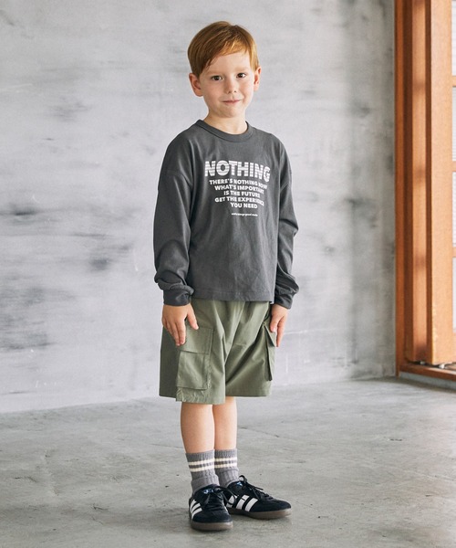 A BAG OF CHIPS（アバッグオブチップス）の「GENERATOR/ジェネレーター NOTHING L/S Tシャツ（Tシャツ/カットソー・キッズ・チャコールグレー/ホワイト/ピンク・M/L/XL）」の7枚目の写真