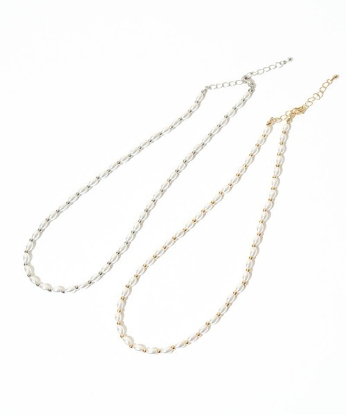 flower（フラワー）の「パールグレースネックレス（ネックレス・レディース・ゴールド/シルバー・FREE）」の3枚目の写真