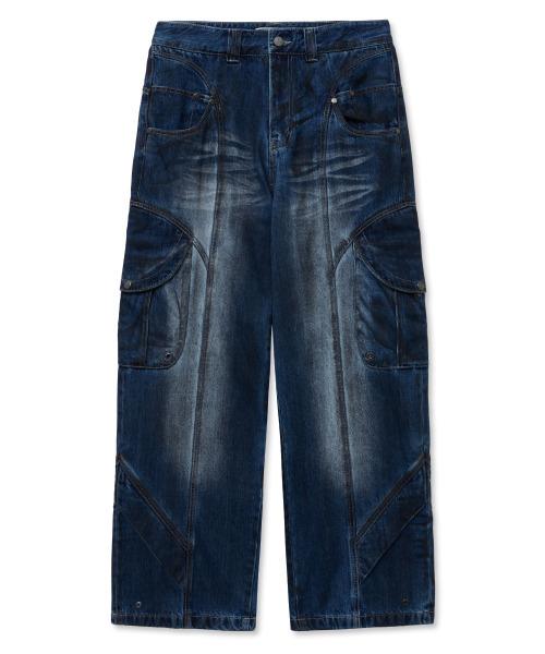 IDWS(アイドンワナセル)の「Pryer Cargo Denim Pants Indigo(デニムパンツ・レディース・その他・0/2/1)」の2枚目の写真
