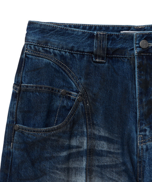 IDWS(アイドンワナセル)の「Pryer Cargo Denim Pants Indigo(デニムパンツ・レディース・その他・0/2/1)」の6枚目の写真