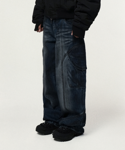 IDWS(アイドンワナセル)の「Pryer Cargo Denim Pants Indigo(デニムパンツ・レディース・その他・0/2/1)」の10枚目の写真