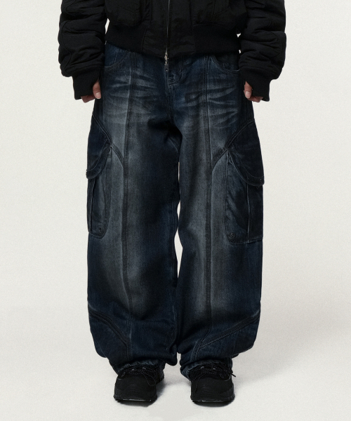 IDWS(アイドンワナセル)の「Pryer Cargo Denim Pants Indigo(デニムパンツ・レディース・その他・0/2/1)」の11枚目の写真