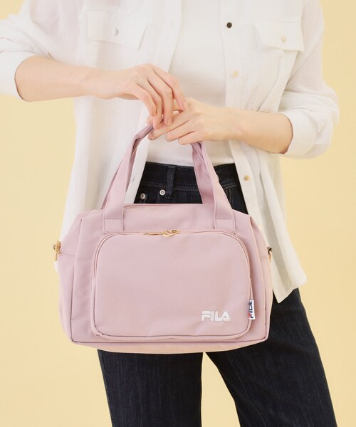 FILA（フィラ）の「【FILA別注】撥水2WAYボストン（ボストンバッグ・レディース・ピンク/ブラック/グレー・00）」の3枚目の写真