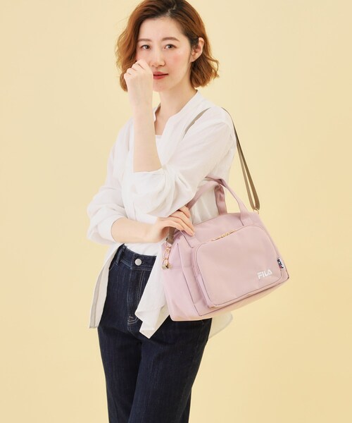 FILA（フィラ）の「【FILA別注】撥水2WAYボストン（ボストンバッグ・レディース・ピンク/ブラック/グレー・00）」の21枚目の写真