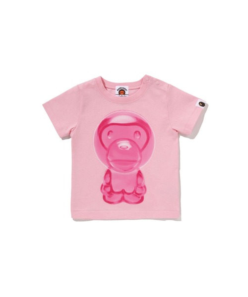 A BATHING APE（アベイシングエイプ）の「MILO GUMMY CANDY TEE（Tシャツ/カットソー・キッズ・ピンク/グリーン・80）」の2枚目の写真