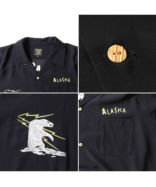 HOUSTON（ヒューストン）の「HOUSTON スーベニアシャツロング(ALASKA)（シャツ/ブラウス・メンズ・オレンジ/ブラック/ブルー・MEDIUM/XX-LARGE/X-LARGE/LARGE）」の11枚目の写真