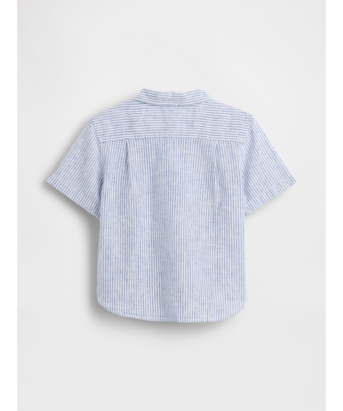 GAP（ギャップ）の「コットンリネンシャツ (幼児・ベビー)（シャツ/ブラウス・キッズ・ホワイト/ブラウン/ブルー・70cm/80ｃｍ/90cm/95cm/100cm/110cm/105cm）」の8枚目の写真