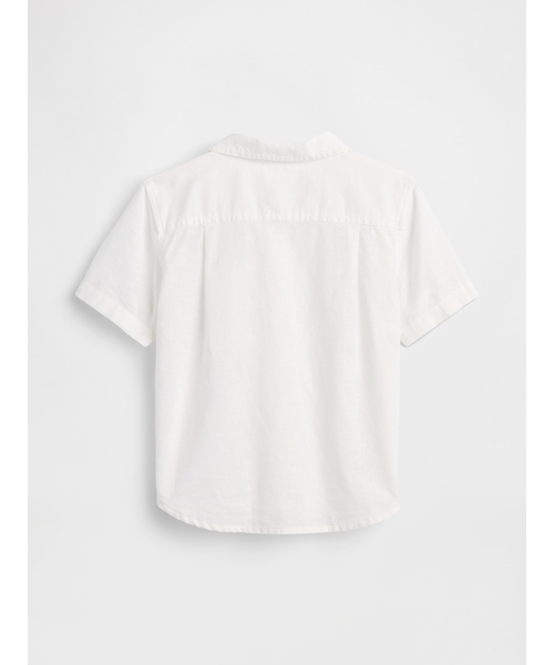 GAP（ギャップ）の「コットンリネンシャツ (幼児・ベビー)（シャツ/ブラウス・キッズ・ホワイト/ブラウン/ブルー・70cm/80ｃｍ/90cm/95cm/100cm/110cm/105cm）」の9枚目の写真