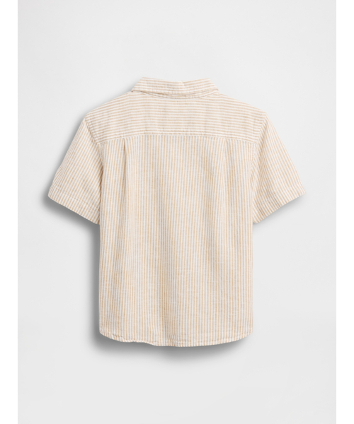 GAP（ギャップ）の「コットンリネンシャツ (幼児・ベビー)（シャツ/ブラウス・キッズ・ホワイト/ブラウン/ブルー・70cm/80ｃｍ/90cm/95cm/100cm/110cm/105cm）」の10枚目の写真