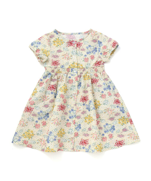 BeBe(ベベ)の「【お揃い】リップルマルシェフラワーパフスリーブワンピース(ワンピース・キッズ・イエロー系その他・110cm/140cm/130cm/150cm/120cm)」の8枚目の写真