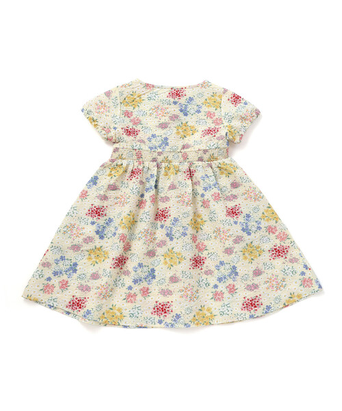 BeBe(ベベ)の「【お揃い】リップルマルシェフラワーパフスリーブワンピース(ワンピース・キッズ・イエロー系その他・110cm/140cm/130cm/150cm/120cm)」の9枚目の写真