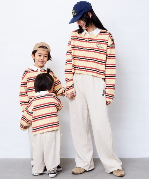 RUGGEDWORKS(ラゲッドワークス)の「ボーダーラガーシャツ(大人サイズ)(Tシャツ/カットソー・メンズ・エンジ/イエロー・XL/L/M)」の7枚目の写真