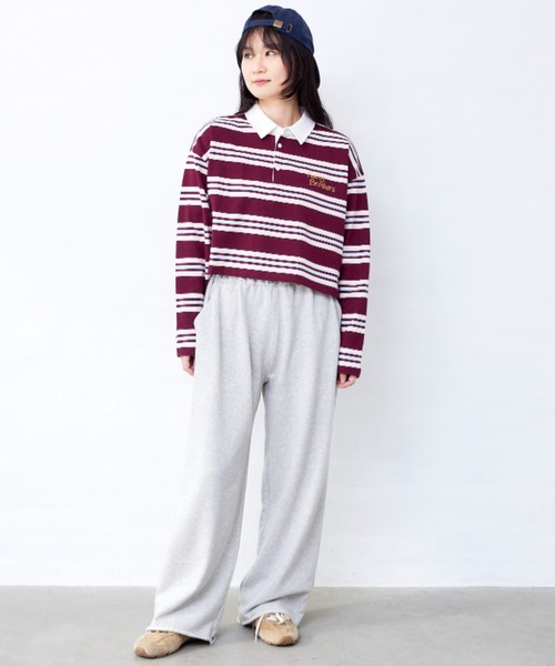 RUGGEDWORKS(ラゲッドワークス)の「ボーダーラガーシャツ(大人サイズ)(Tシャツ/カットソー・メンズ・エンジ/イエロー・XL/L/M)」の14枚目の写真