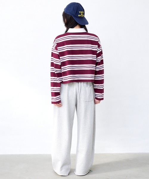 RUGGEDWORKS(ラゲッドワークス)の「ボーダーラガーシャツ(大人サイズ)(Tシャツ/カットソー・メンズ・エンジ/イエロー・XL/L/M)」の19枚目の写真
