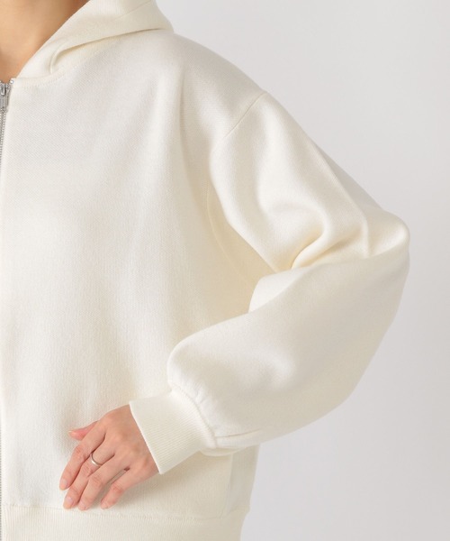 studio CLIP（スタディオクリップ）の「12ゲージニットZIPパーカー（パーカー・レディース・オフホワイト/ライトグレー/ライトベージュ・FREE）」の20枚目の写真