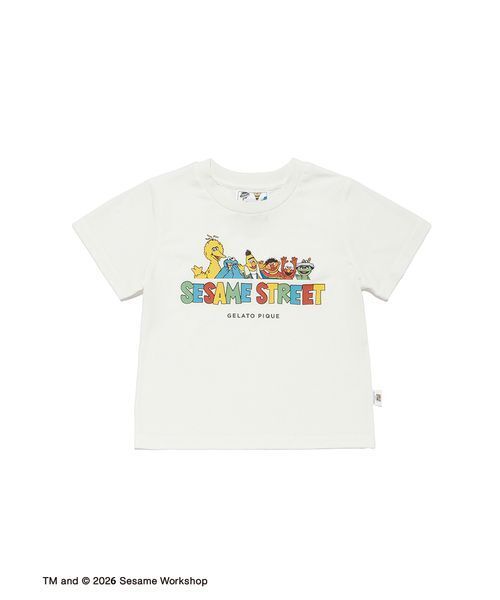 gelato pique（ジェラートピケ）の「【SESAME STREET】【KIDS】ワンポイントTシャツ（ルームウェア/パジャマ・キッズ・オフホワイト/グレー・90/100/110/120）」の10枚目の写真